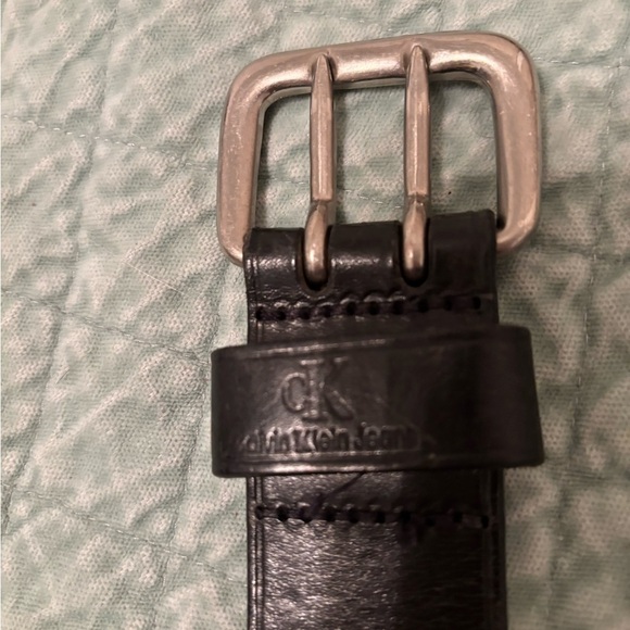 Vintage Calvin Klein leather belt - Picture 1 of 8